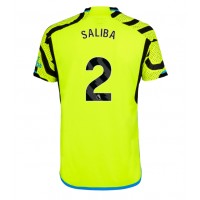 Camisa de time de futebol Arsenal William Saliba #2 Replicas 2º Equipamento 2023-24 Manga Curta
